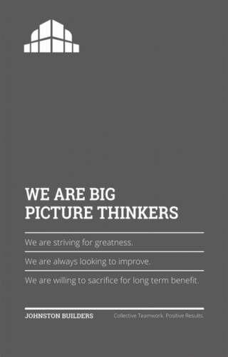 We Are Big Picture Thinkers